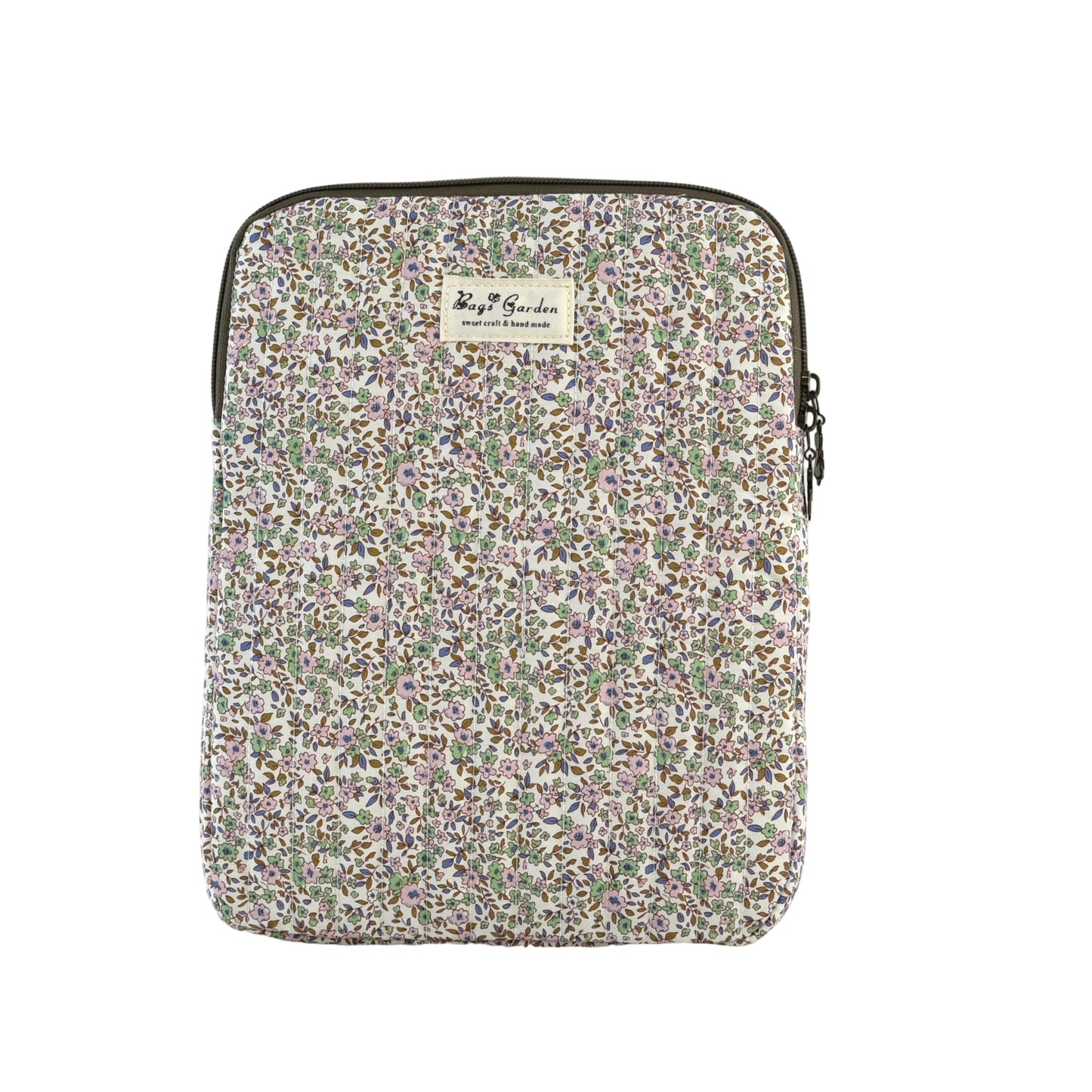 Funda acolchada de algodón con estampado floral – para iPad hasta 11"