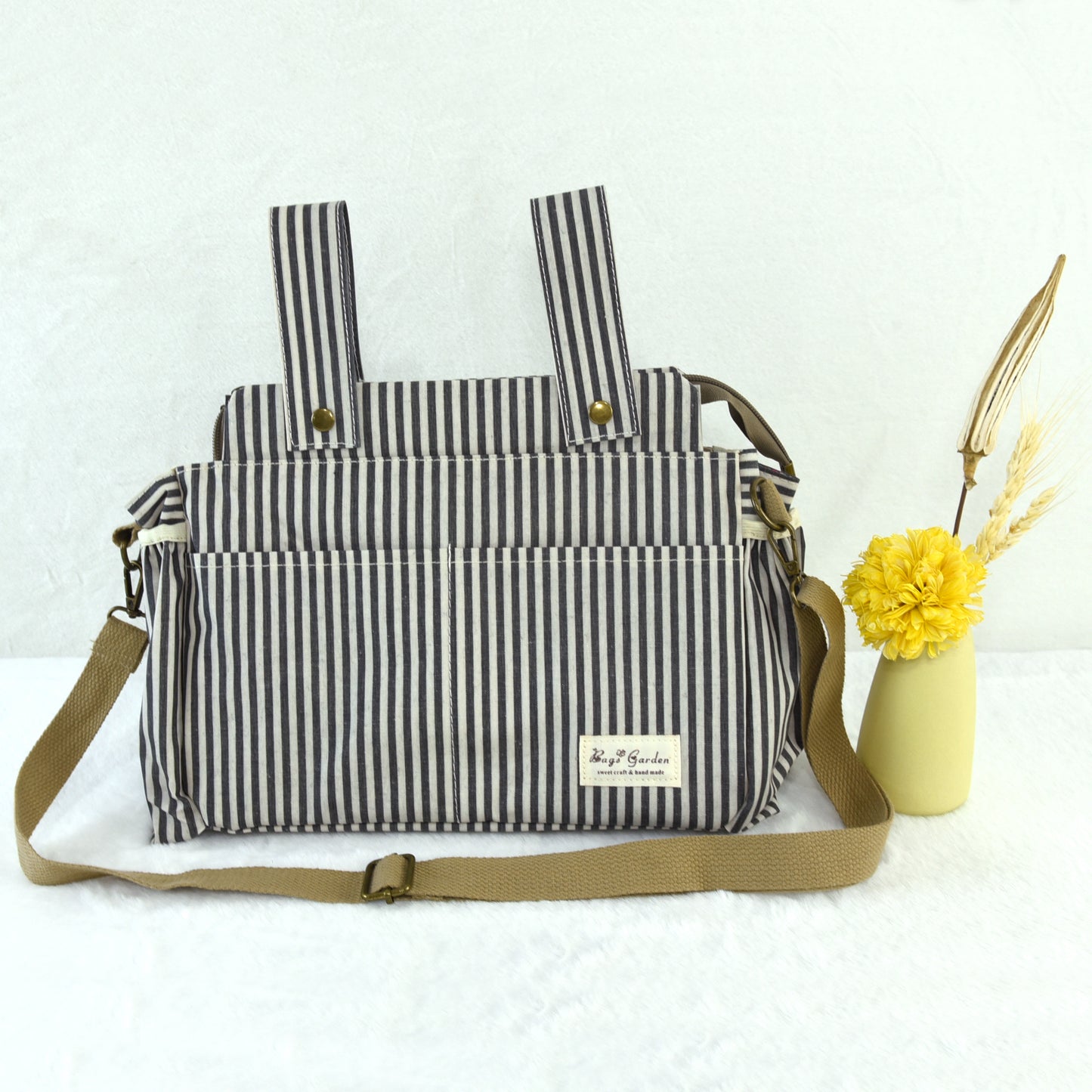 Organizador de Carrito de Bebé Impermeable con rayas