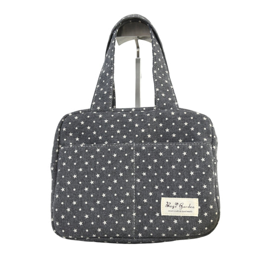 Bolso de mano de algodón con estrellas – Multiusos y con bolsillos