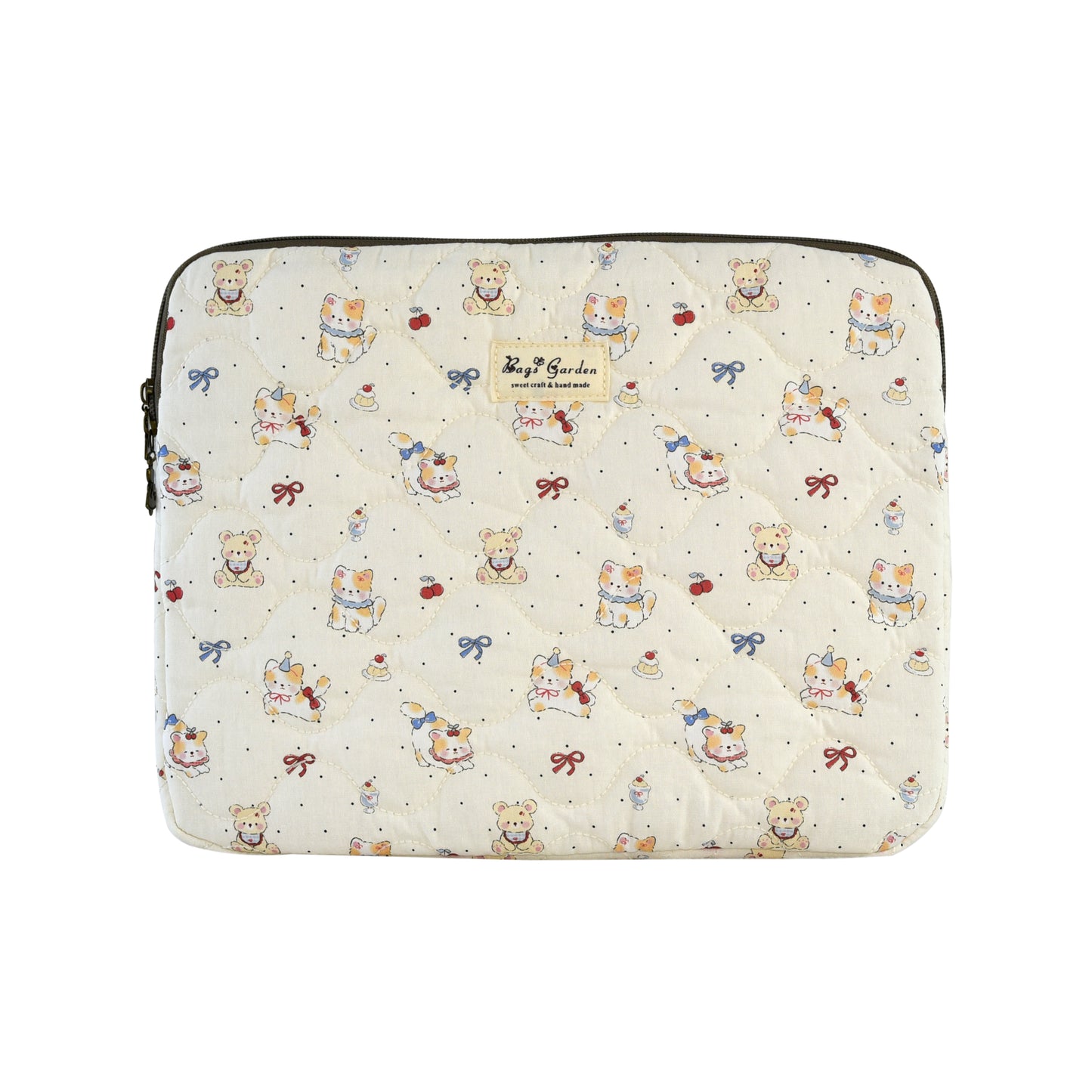 Funda Protectora Acolchada Cartoon Algodón – Compatible con portátiles y tablets hasta 13"