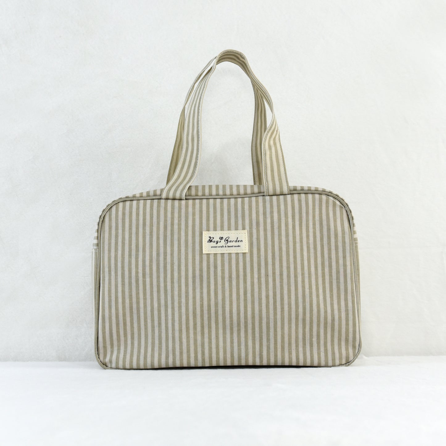 Bolso de mano impermeable a rayas rectangular
