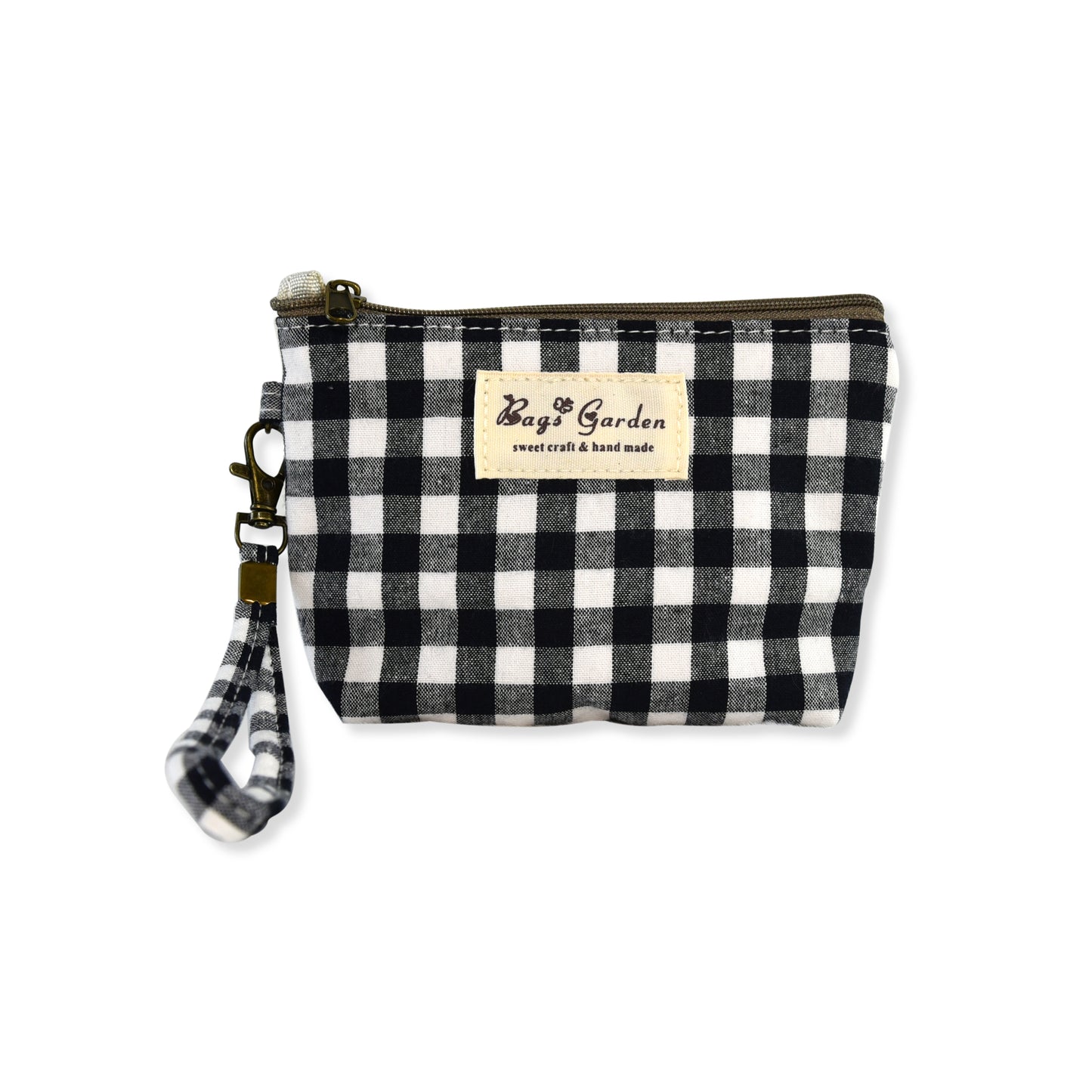 Monedero de algodón vichy