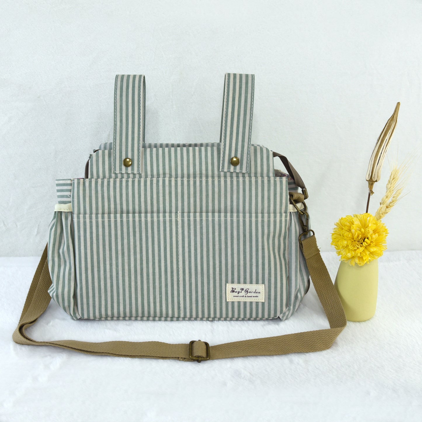 Organizador de Carrito de Bebé Impermeable con rayas