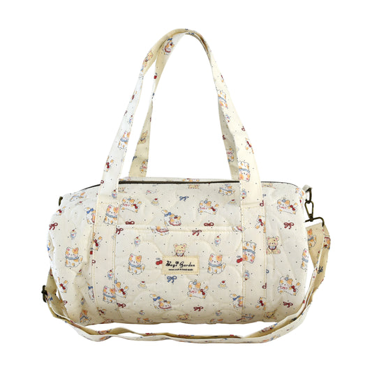 Bolso Barrel Acolchado Cartoon Friends | Ligero, Espacioso y Adorable