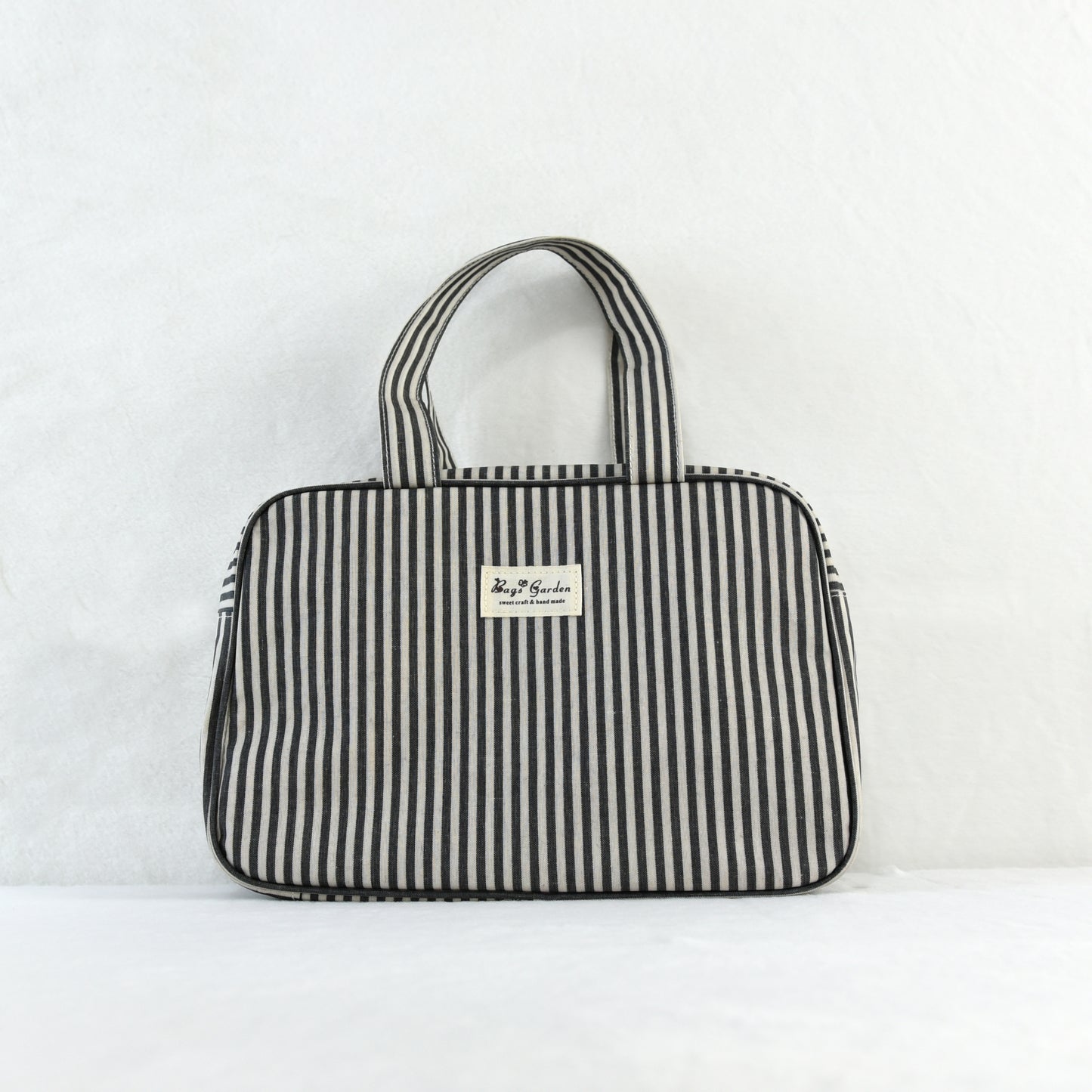 Bolso de mano impermeable a rayas rectangular