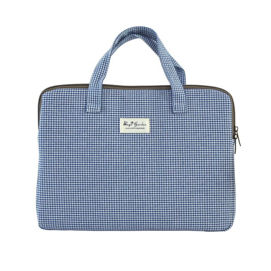 Funda Protectora de Algodón – Mini Vichy | Compatible con portátiles y tablets hasta 13"