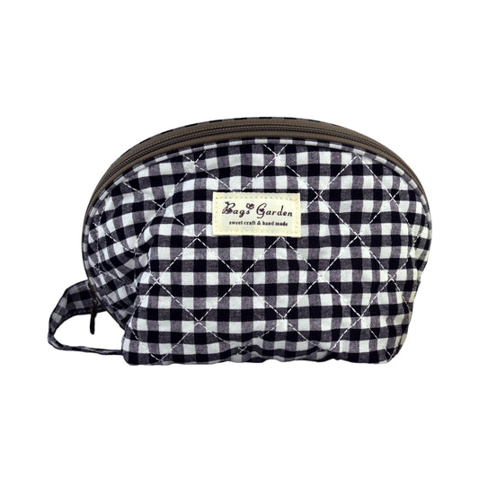 Neceser de Algodón Acolchado con Vichy Grande
