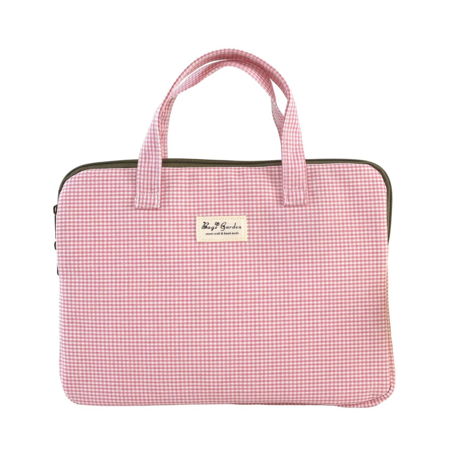 Funda Protectora de Algodón – Mini Vichy | Compatible con portátiles y tablets hasta 13"