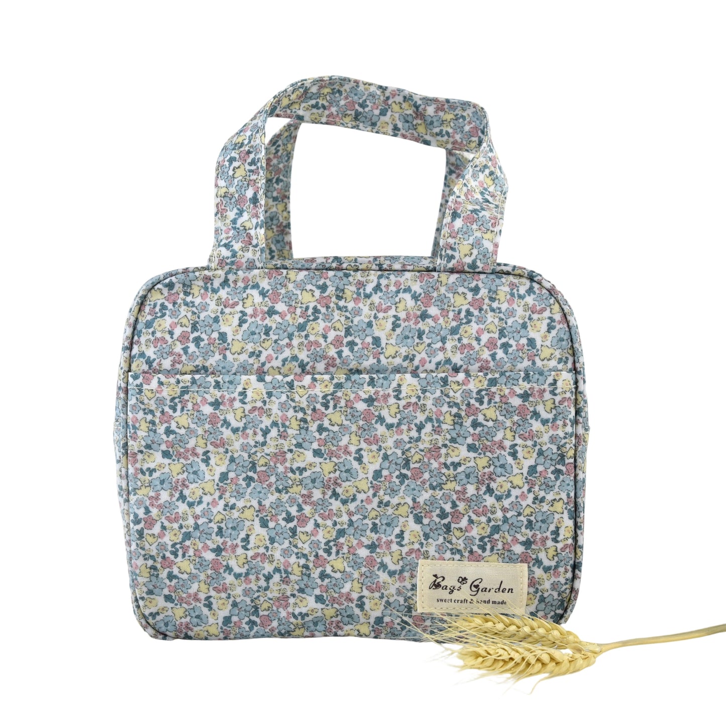 Bolso nevera cuadrado impermeable con estampado floral