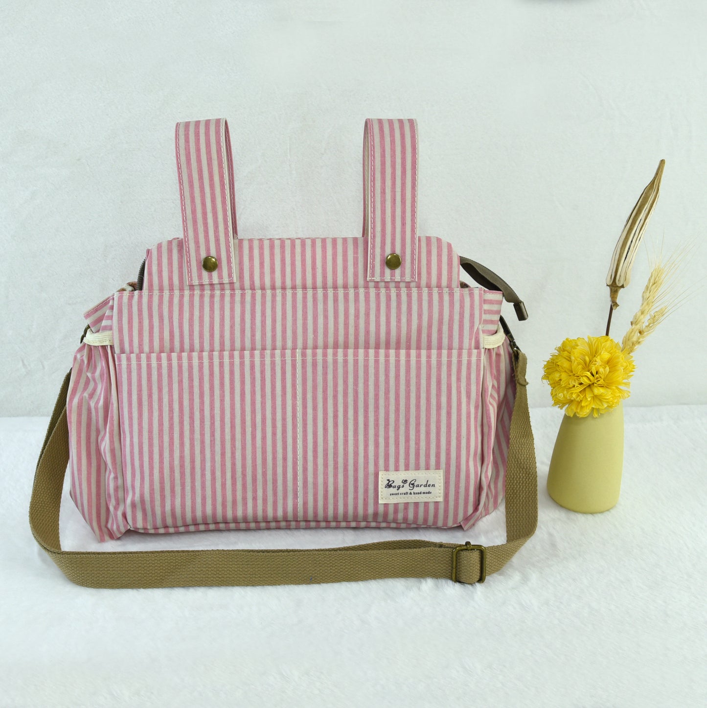 Organizador de Carrito de Bebé Impermeable con rayas