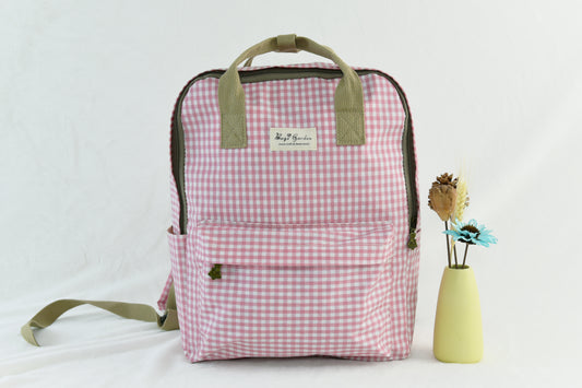 Mochila impermeable de vichy