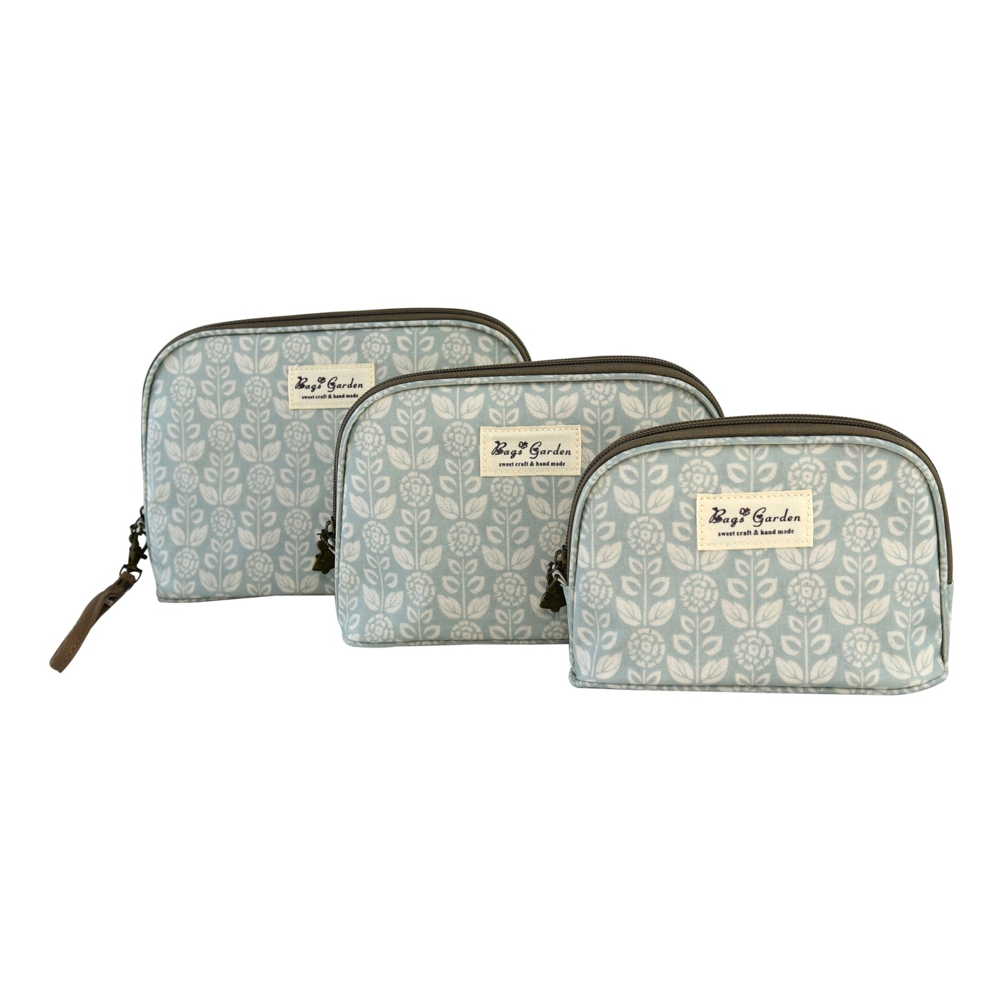 Set de 3 neceseres impermeables botánicos