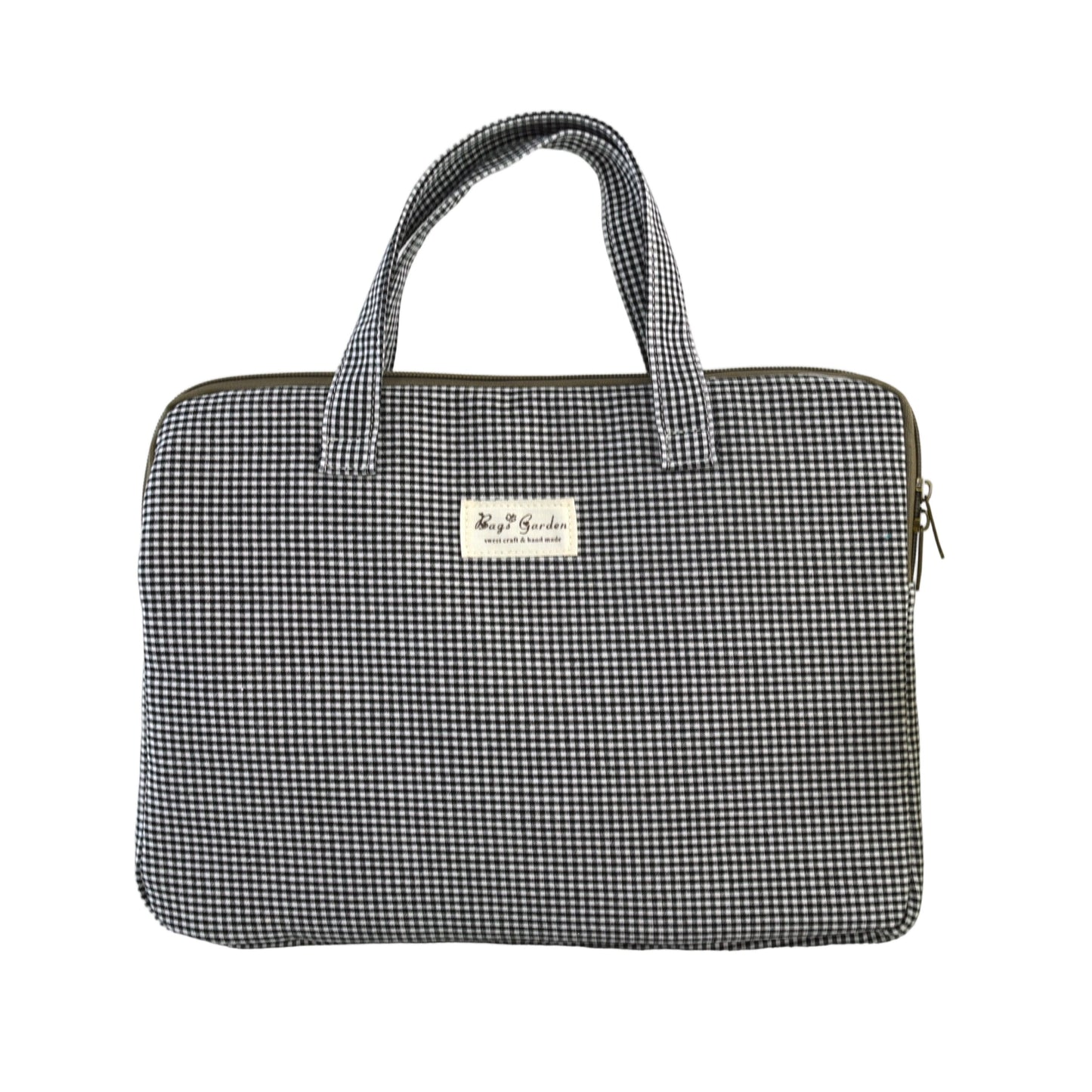 Funda Protectora de Algodón – Mini Vichy | Compatible con portátiles y tablets hasta 13"