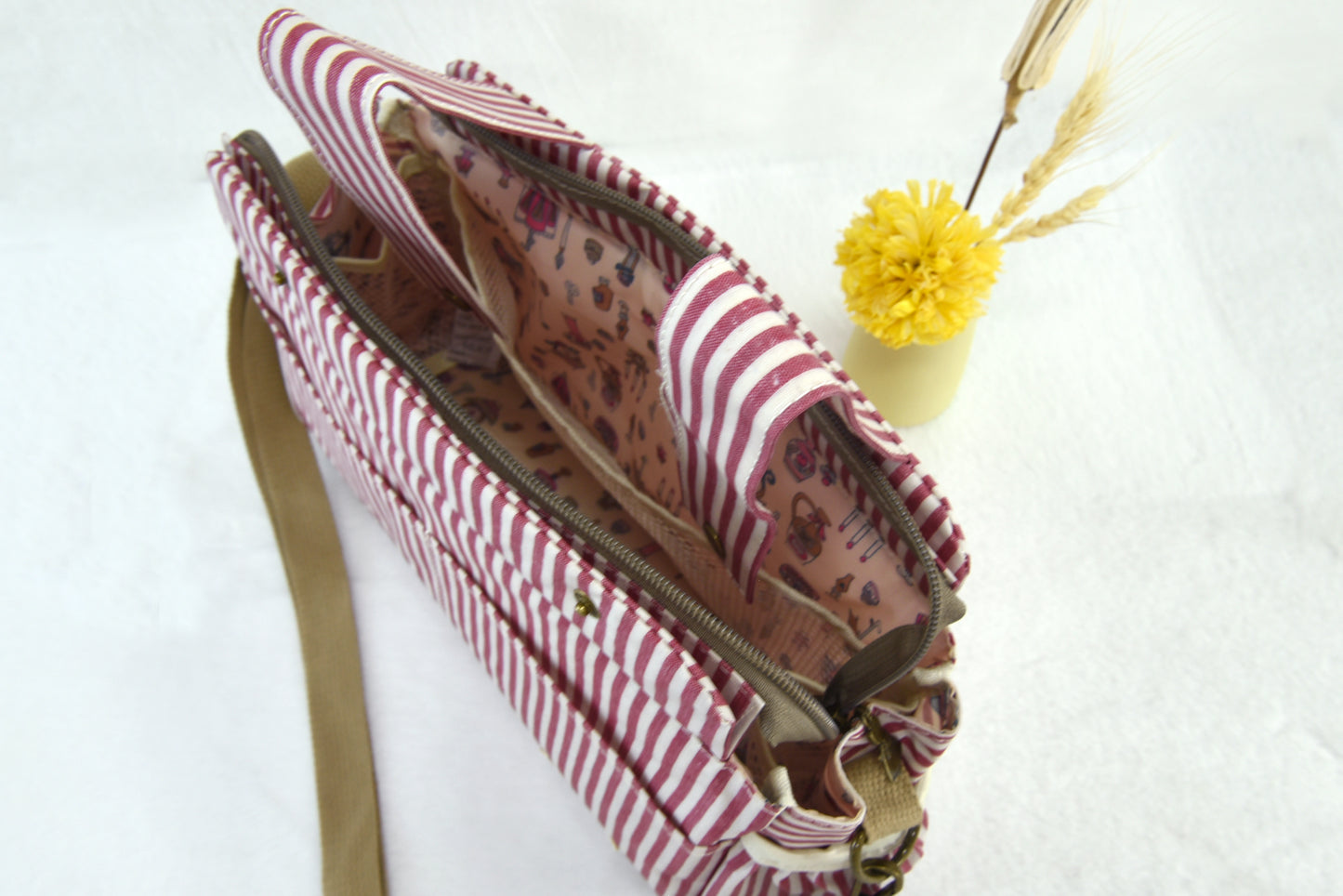 Organizador de Carrito de Bebé Impermeable con rayas