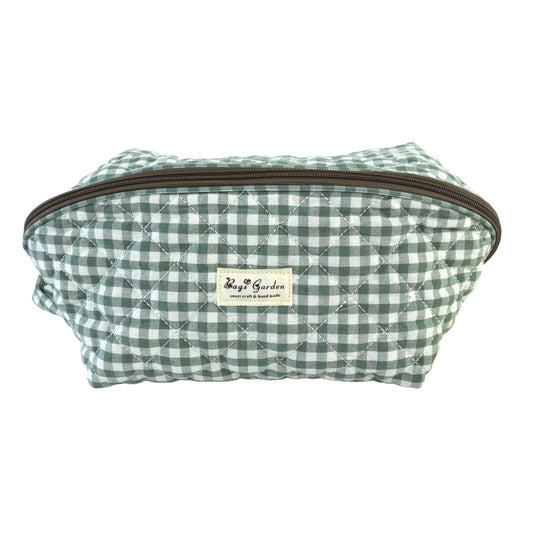 Bolsa Organizadora de Algodón Acolchado con Vichy Grande · Ropa Interior y Viaje