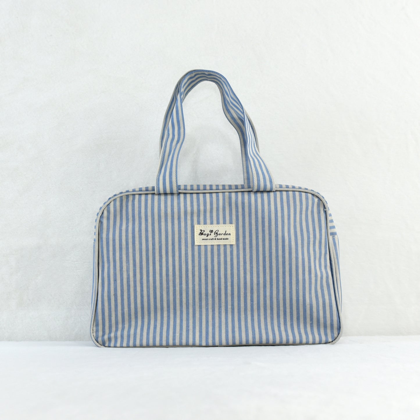 Bolso de mano impermeable a rayas rectangular