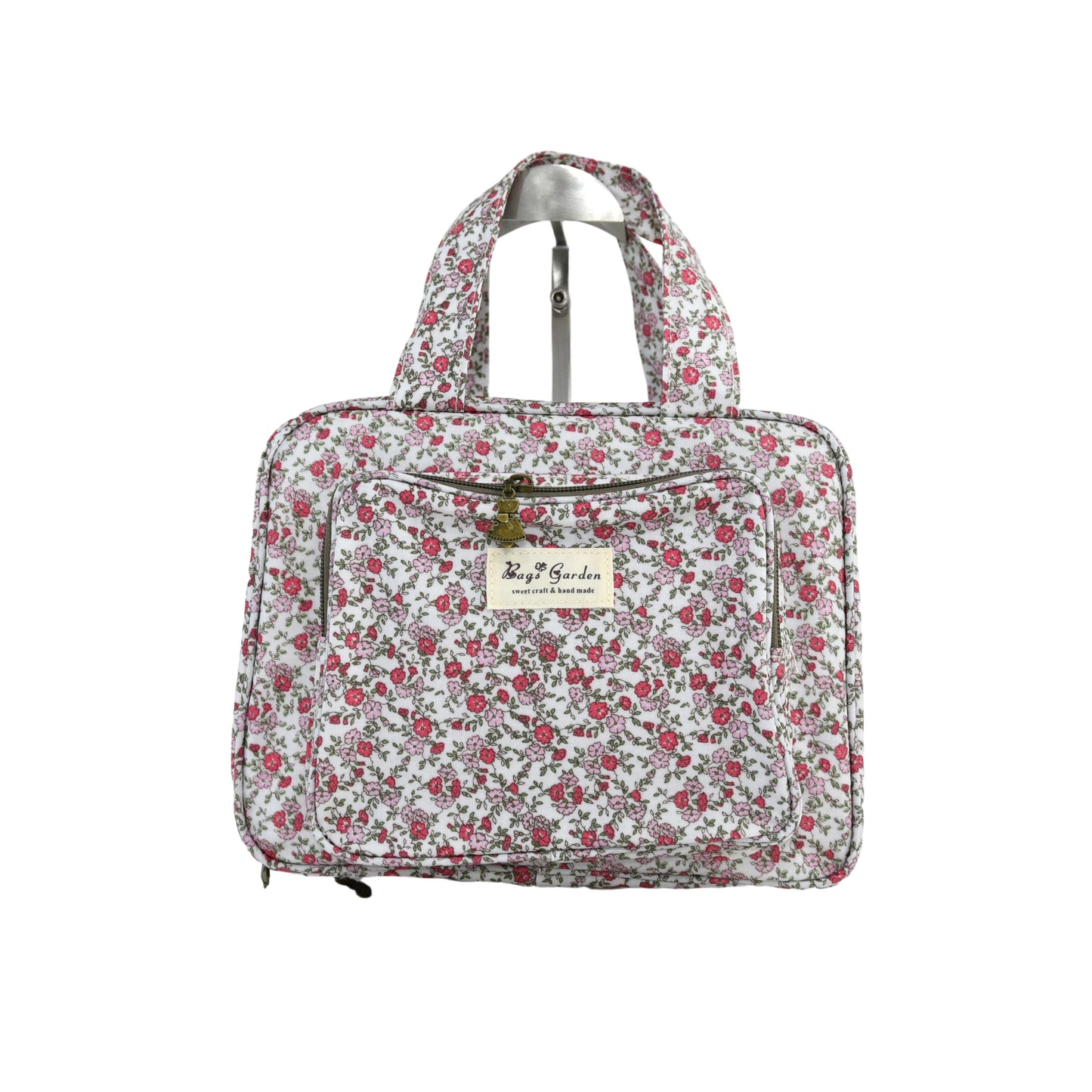 Neceser pequeño colgable impermeable de flores