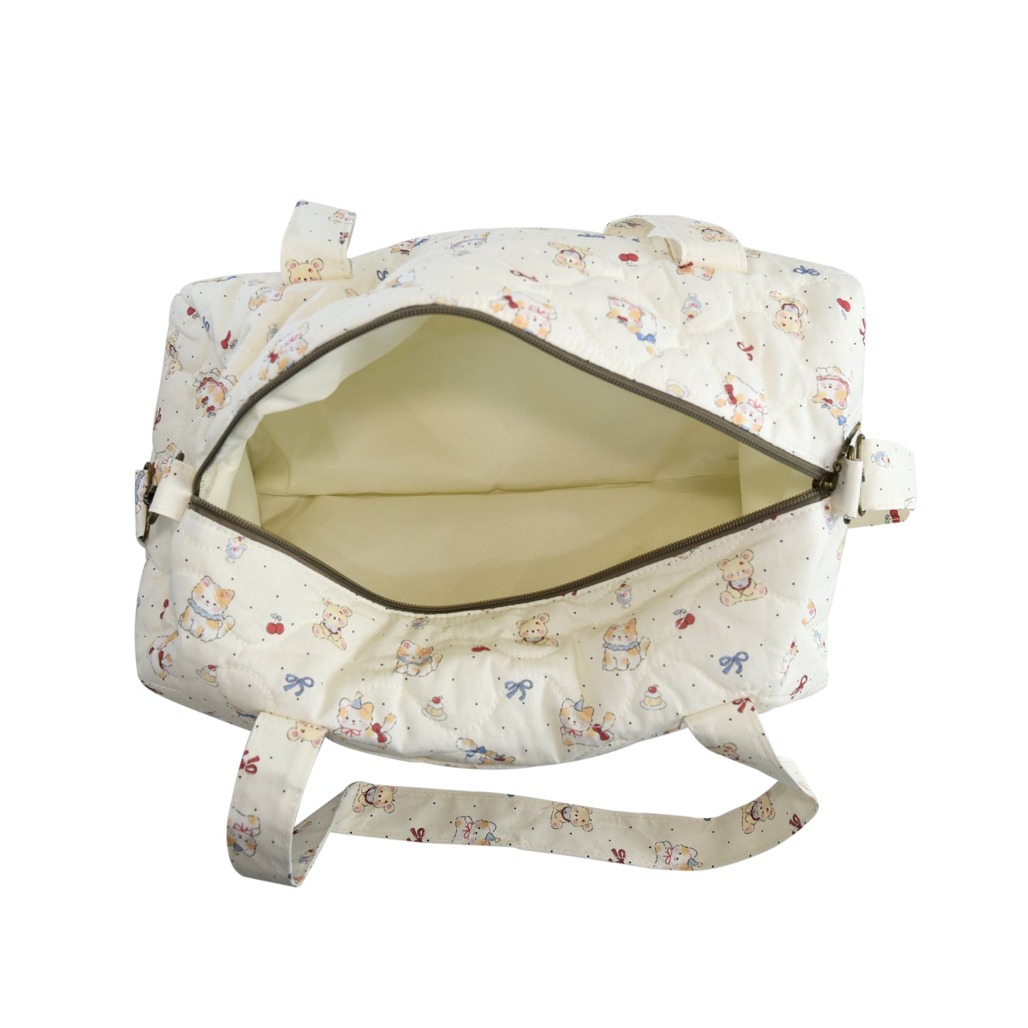 Bolso Barrel Acolchado Cartoon Friends | Ligero, Espacioso y Adorable