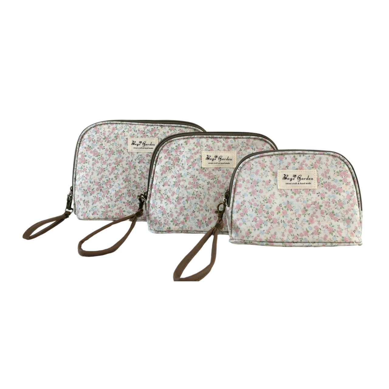 Set de 3 neceseres impermeables flores – Bolsas de aseo multiusos
