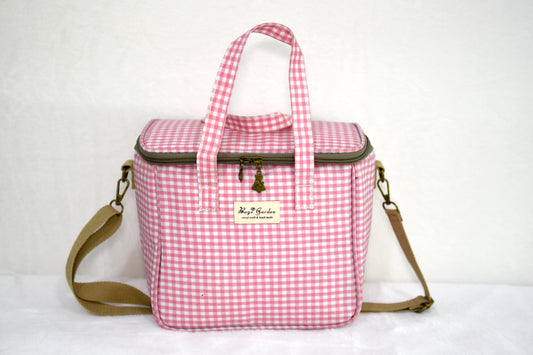 Bolsa Nevera Impermeable Vichy | Bolsa Térmica Almuerzo con Cremallera