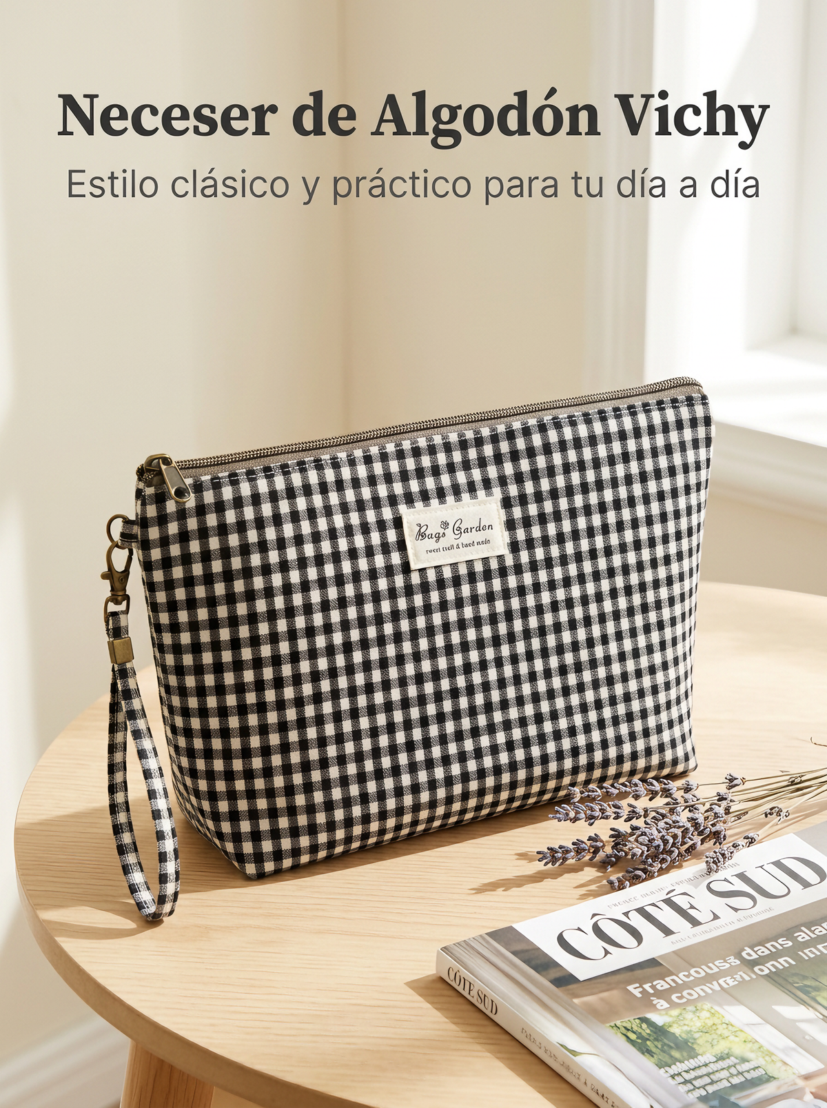 Neceser de Maquillaje de Algodón Vichy con Asa