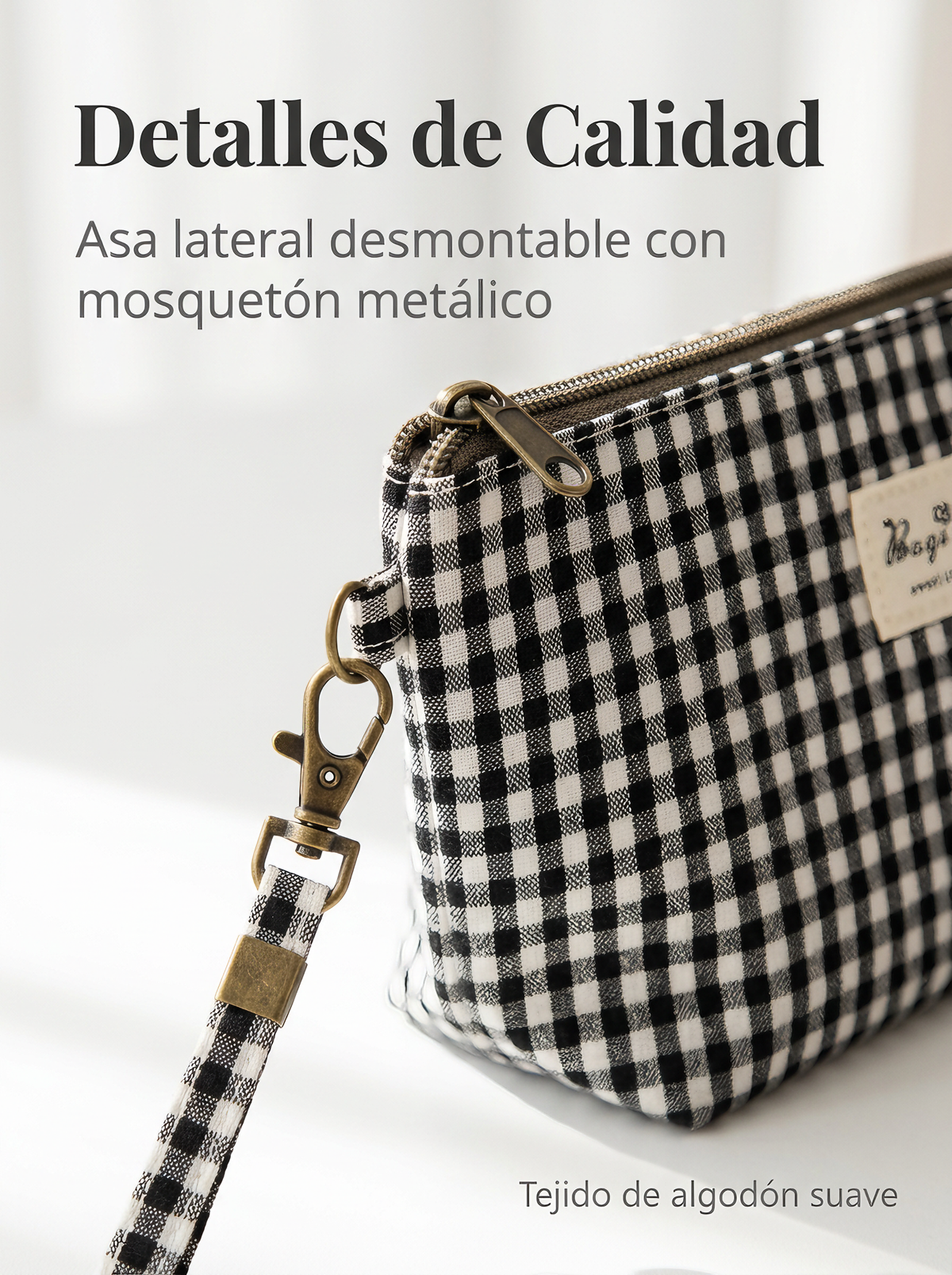 Neceser de Maquillaje de Algodón Vichy con Asa
