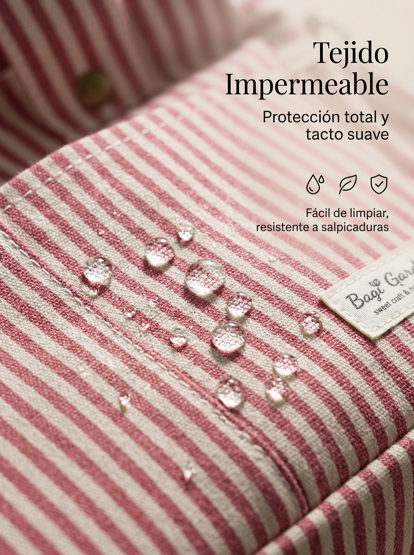 Organizador de Carrito de Bebé Impermeable con Rayas