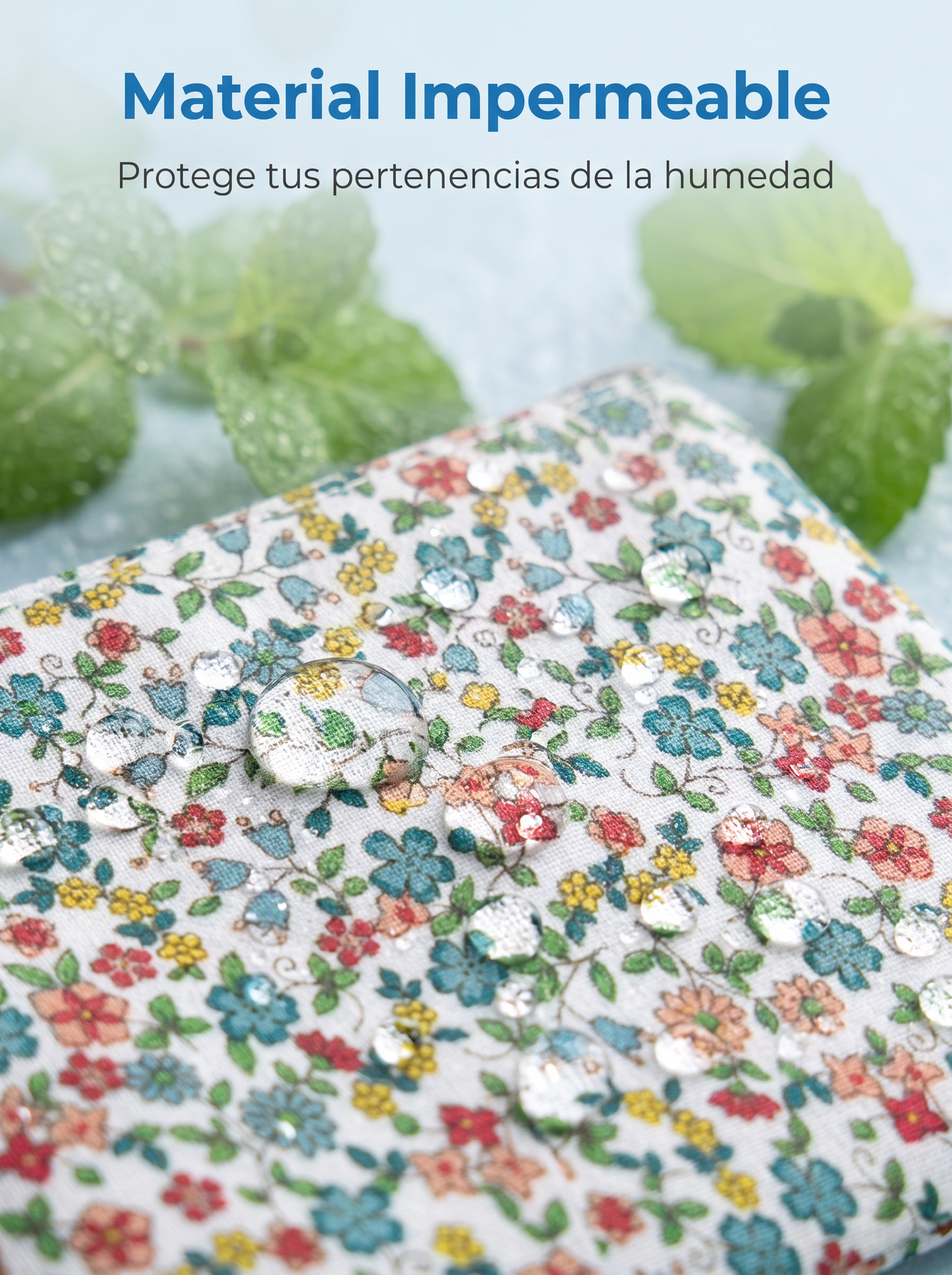 Monedero Floral Pequeño con Cremallera