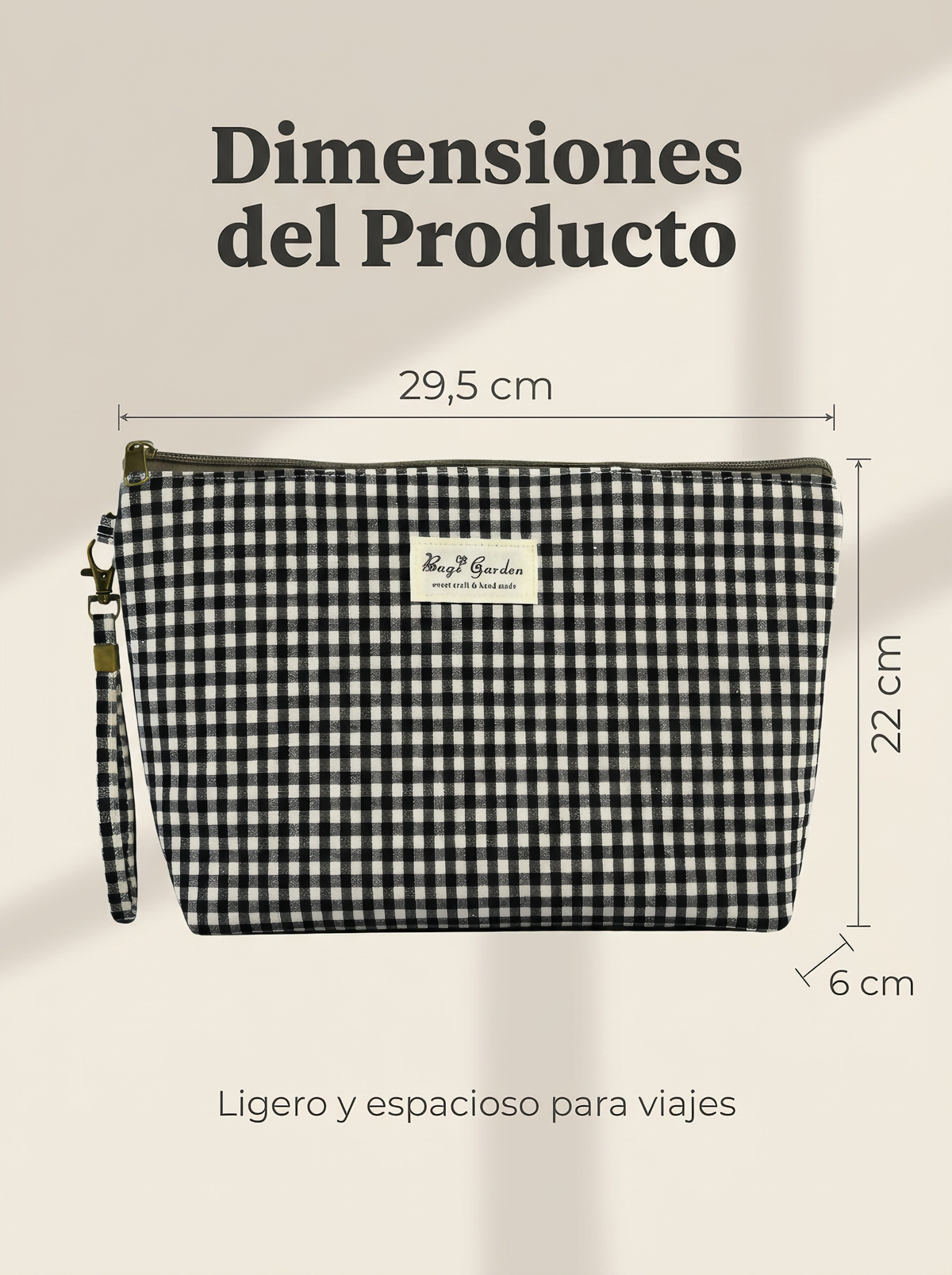 Neceser de Maquillaje de Algodón Vichy con Asa
