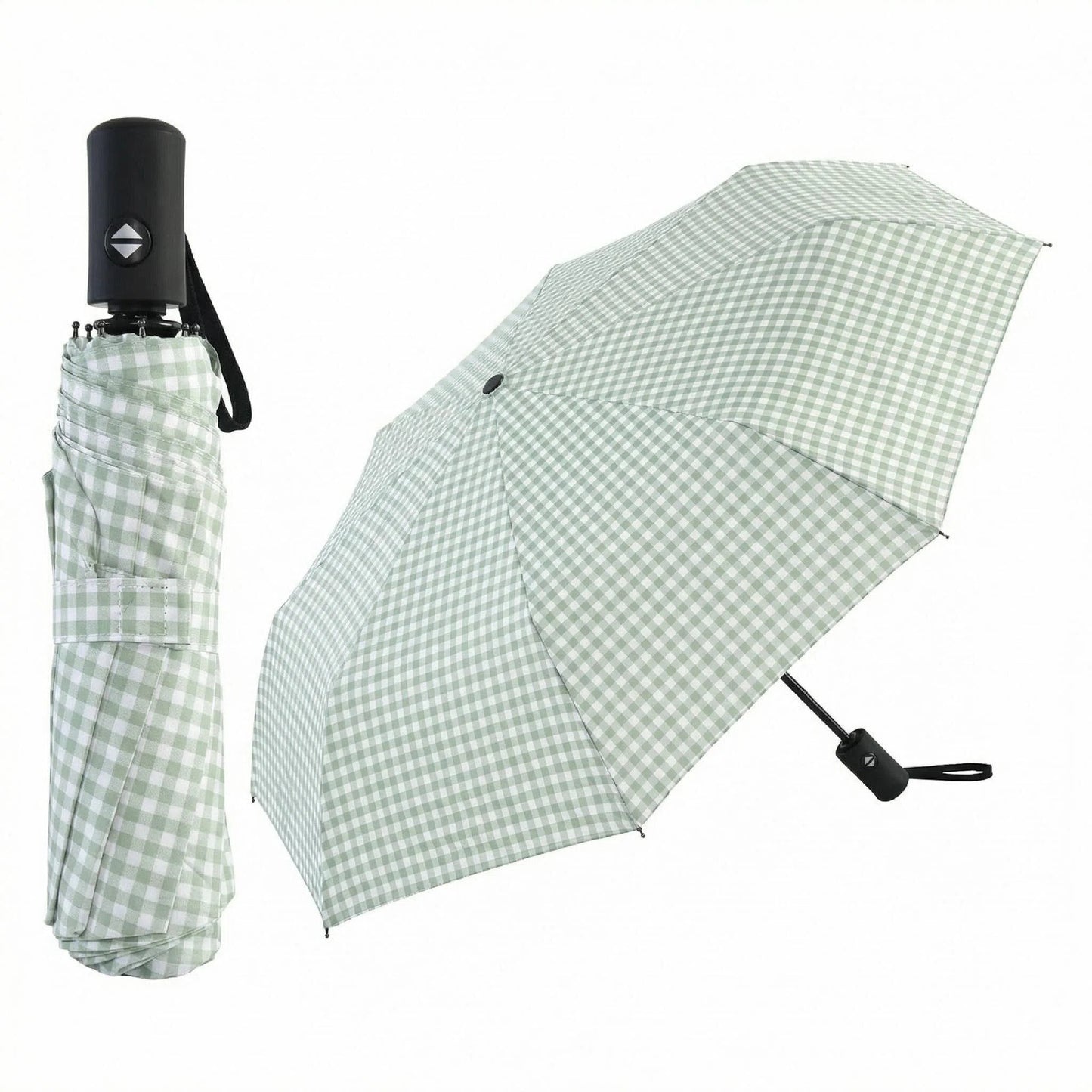 Paraguas Plegable Automático Impermeable Vichy | Paraguas Compacto de Viaje