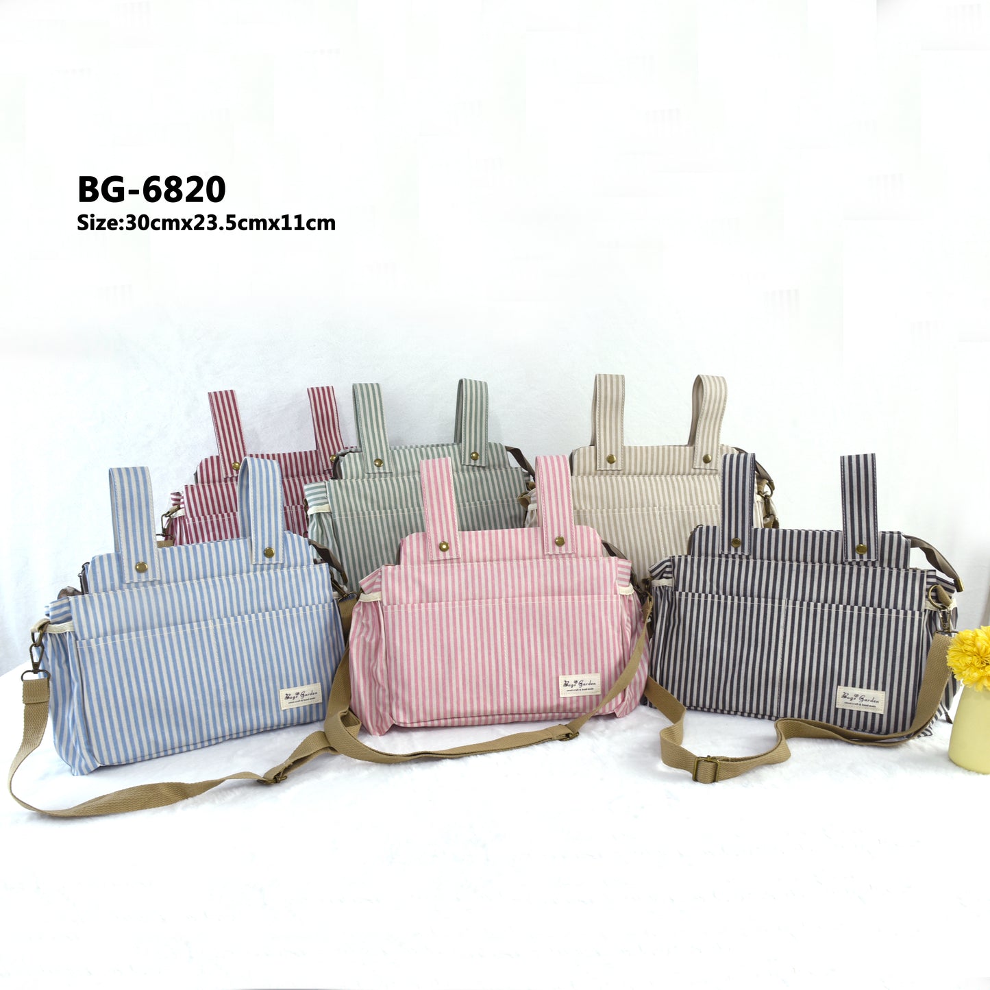 Organizador de Carrito de Bebé Impermeable con rayas