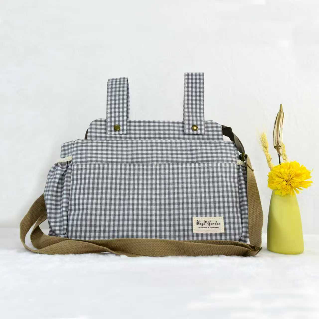 Organizador de Carrito de Bebé Impermeable con Vichy