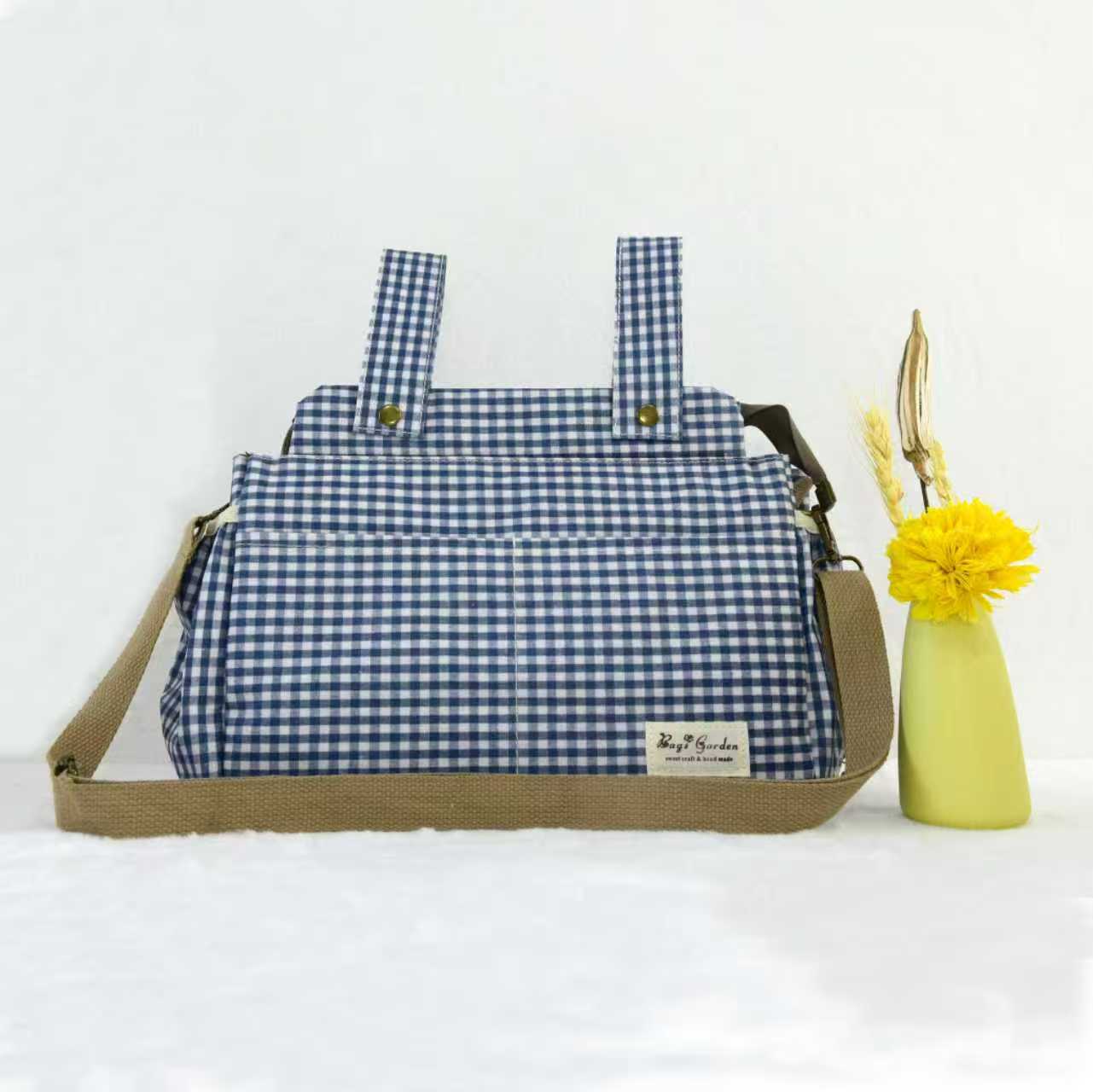 Organizador de Carrito de Bebé Impermeable con Vichy