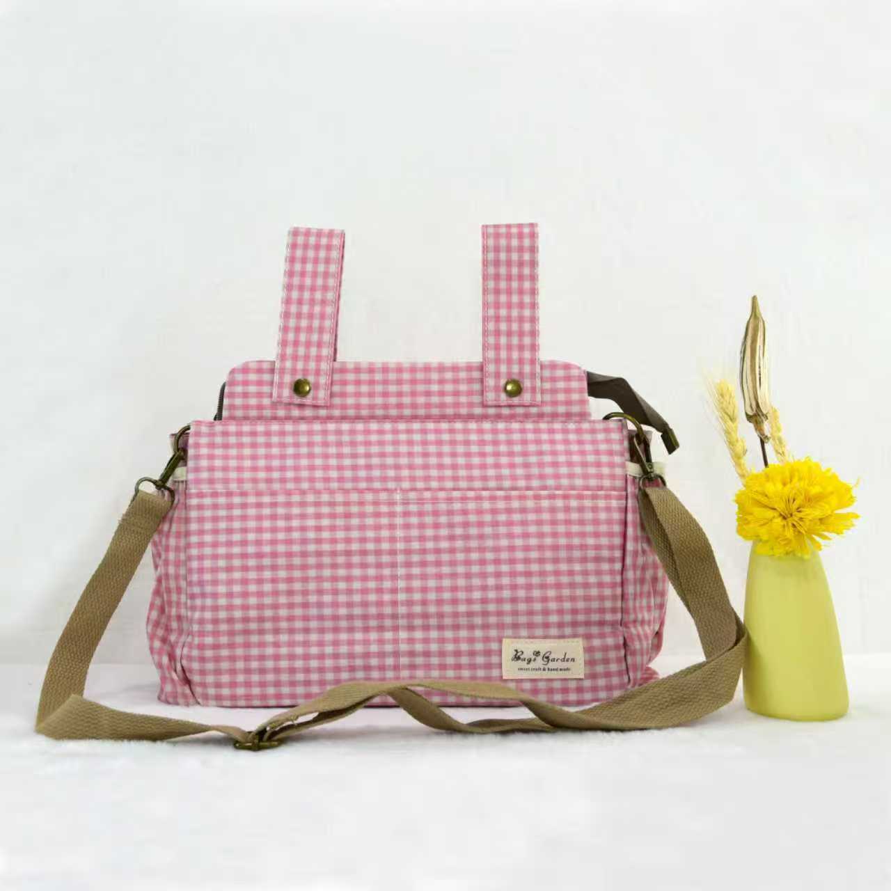 Organizador de Carrito de Bebé Impermeable con Vichy